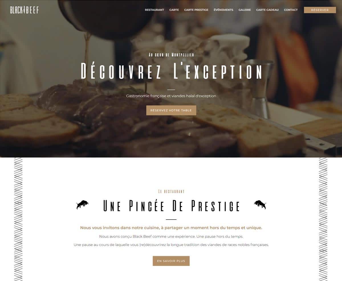 Site internet de l'entreprise Blackbeef